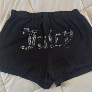 JUICY COUTURE Black Women's Sleepwear Shorts Size S